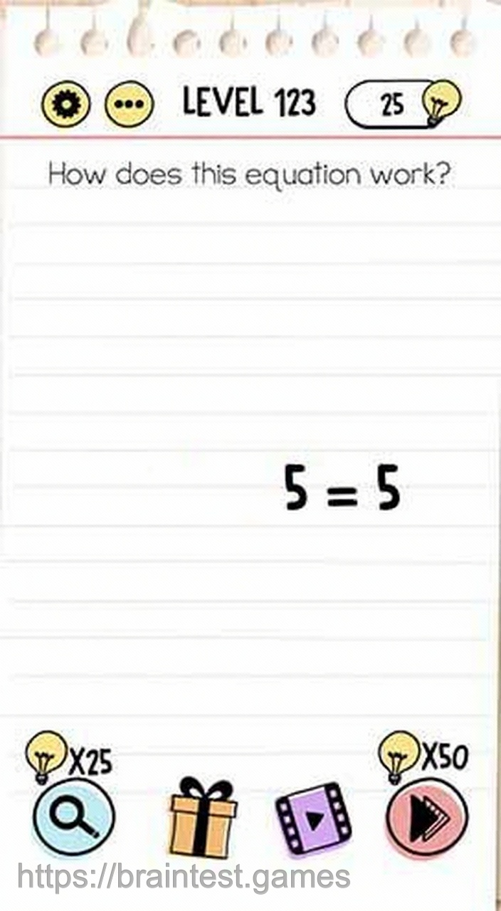 Brain Test Level 123 - Step 2