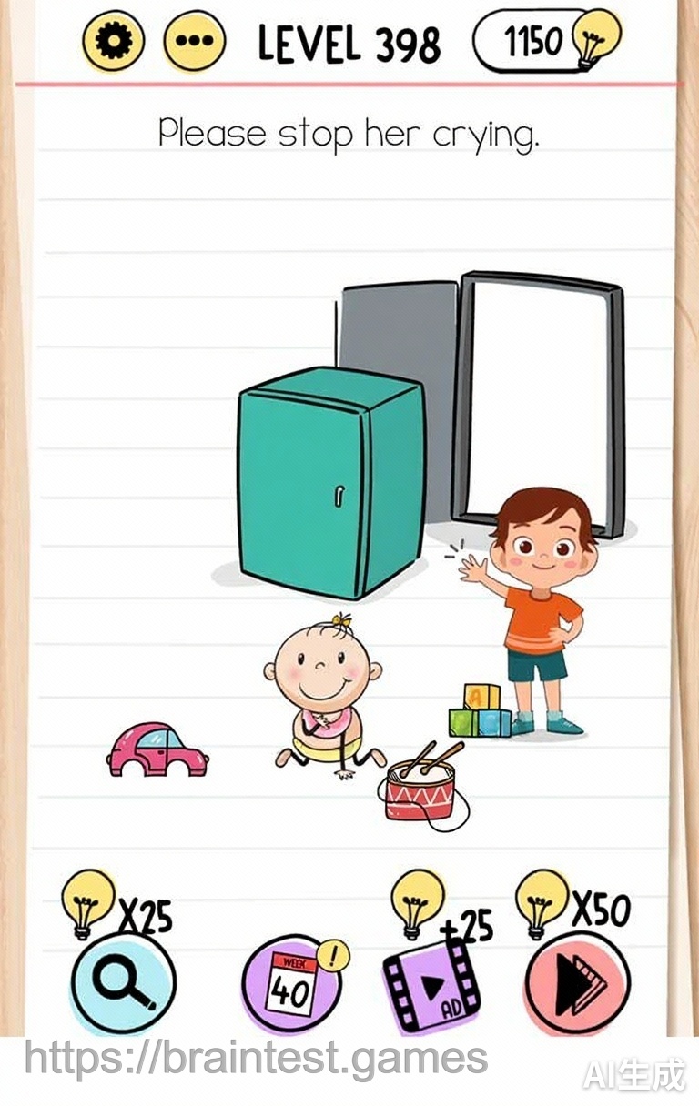 Brain Test Level 398 - Step 1