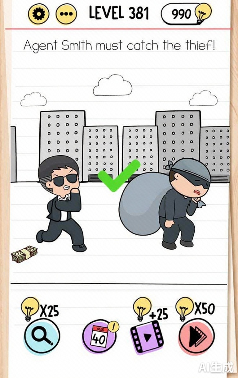 Brain Test Level 381 - Step 1