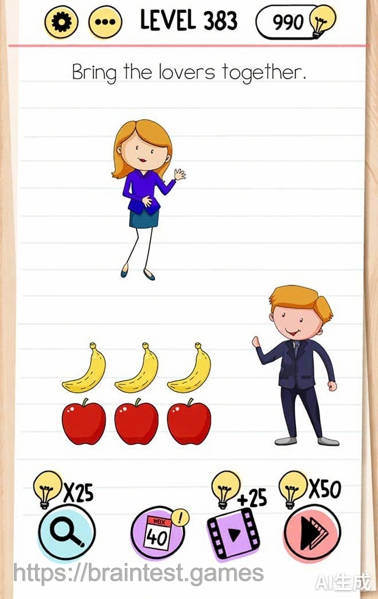 Brain Test Level 383 - Step 1