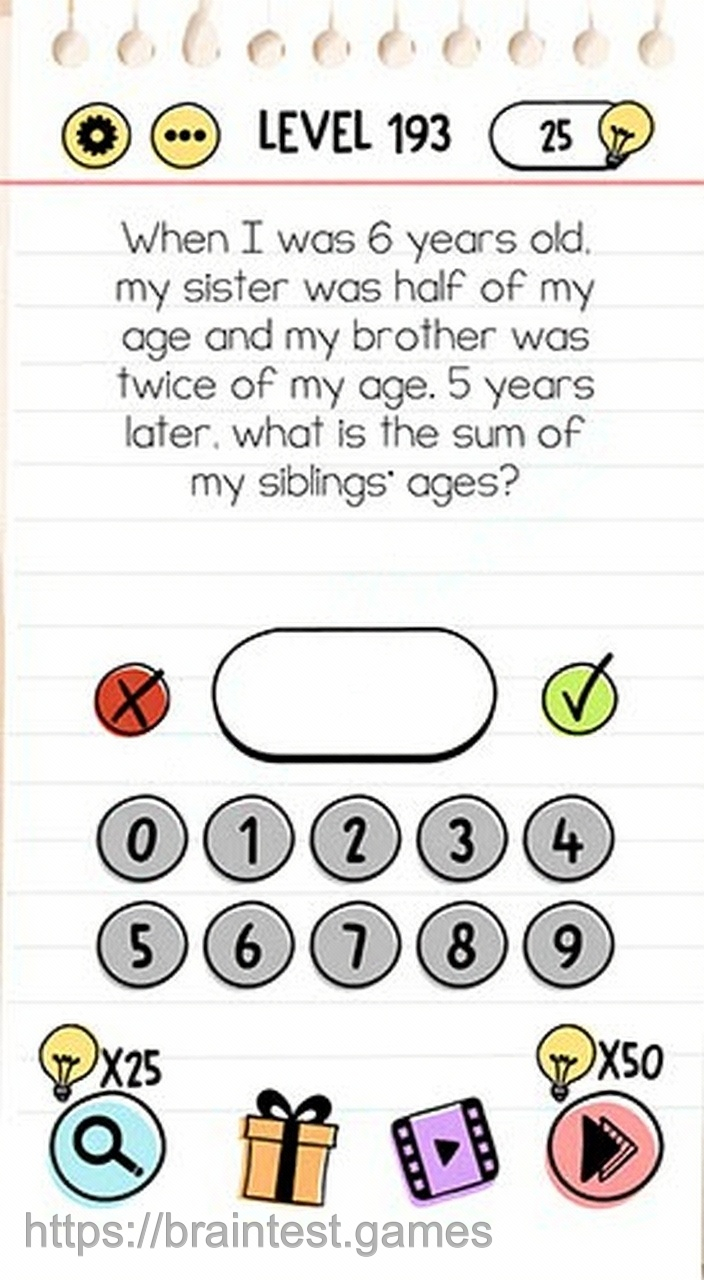 Brain Test Level 193 - Step 1