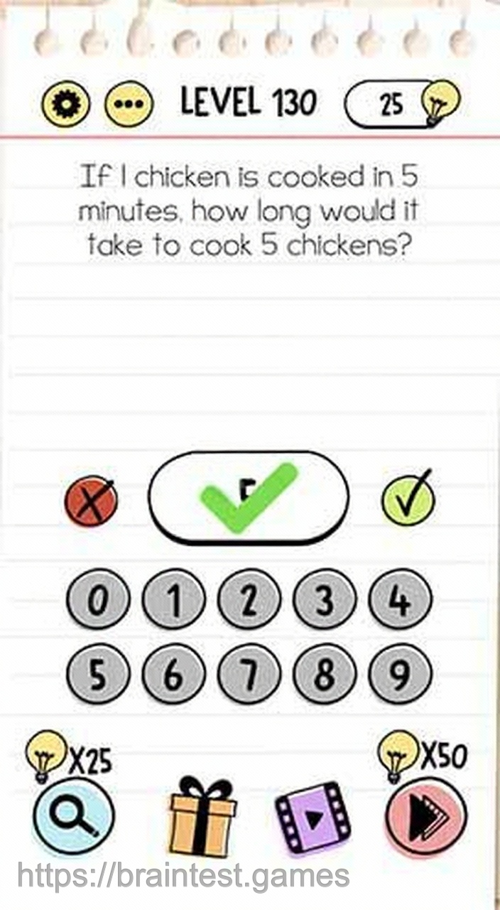 Brain Test Level 130 - Step 2