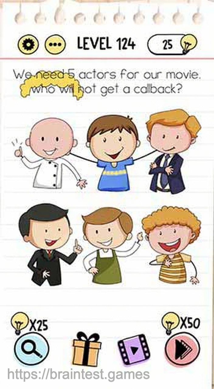 Brain Test Level 124 - Step 2