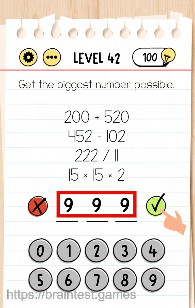 Brain Test Level 42 - Step 1