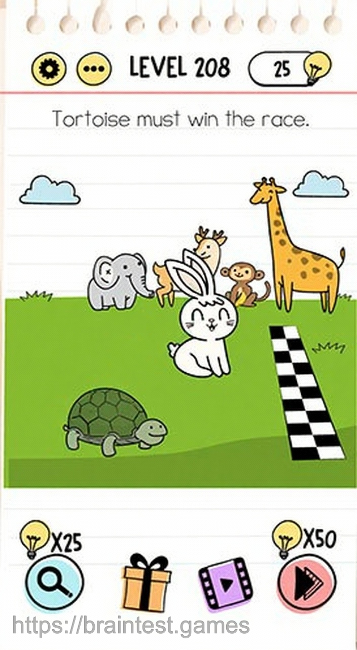 Brain Test Level 208 - Step 1