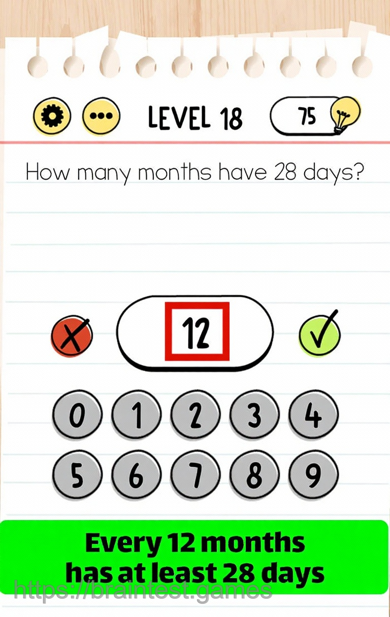 Brain Test Level 18 - Step 1