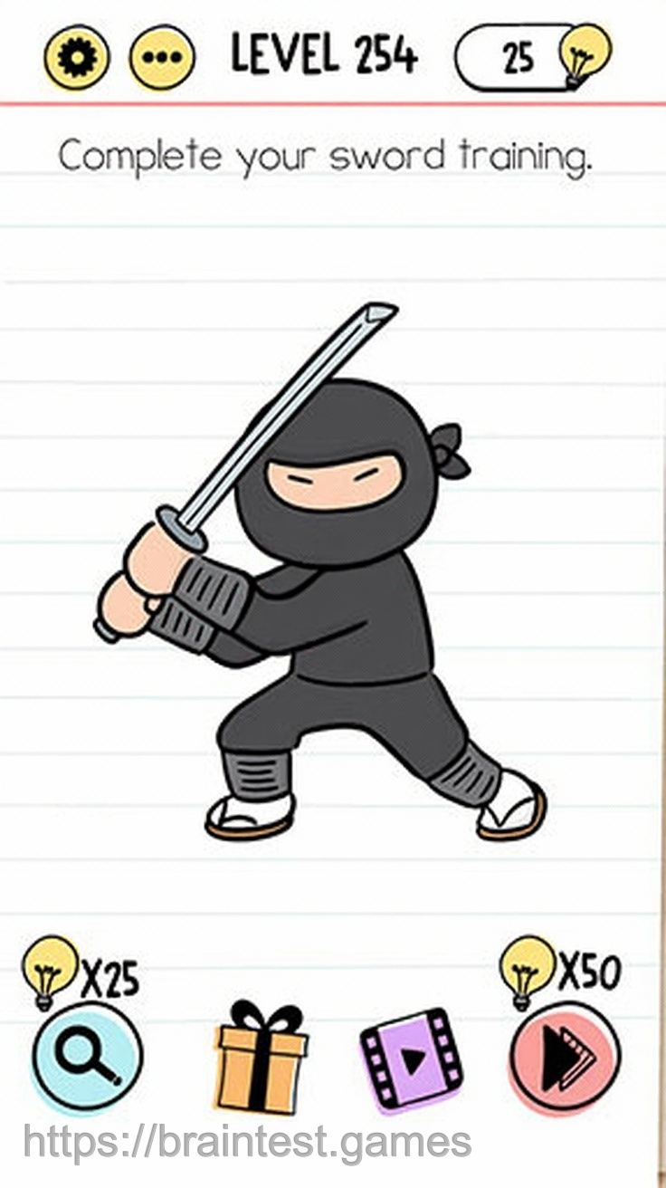 Brain Test Level 254 - Step 1