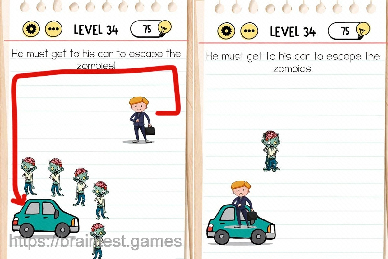 Brain Test Level 34 - Step 1