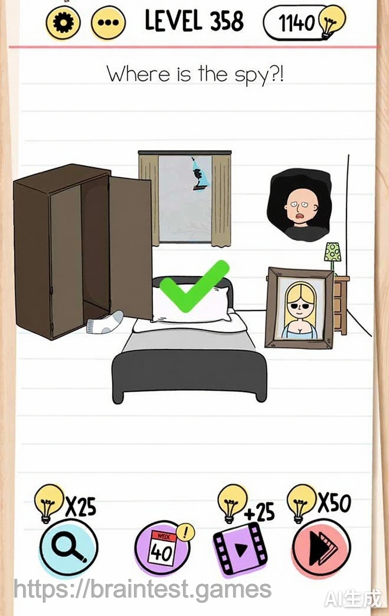 Brain Test Level 358 - Step 1