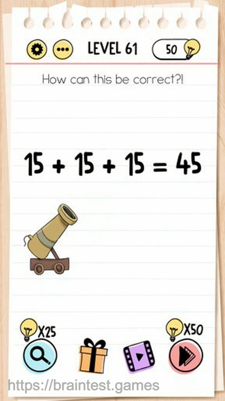 Brain Test Level 61 - Step 2