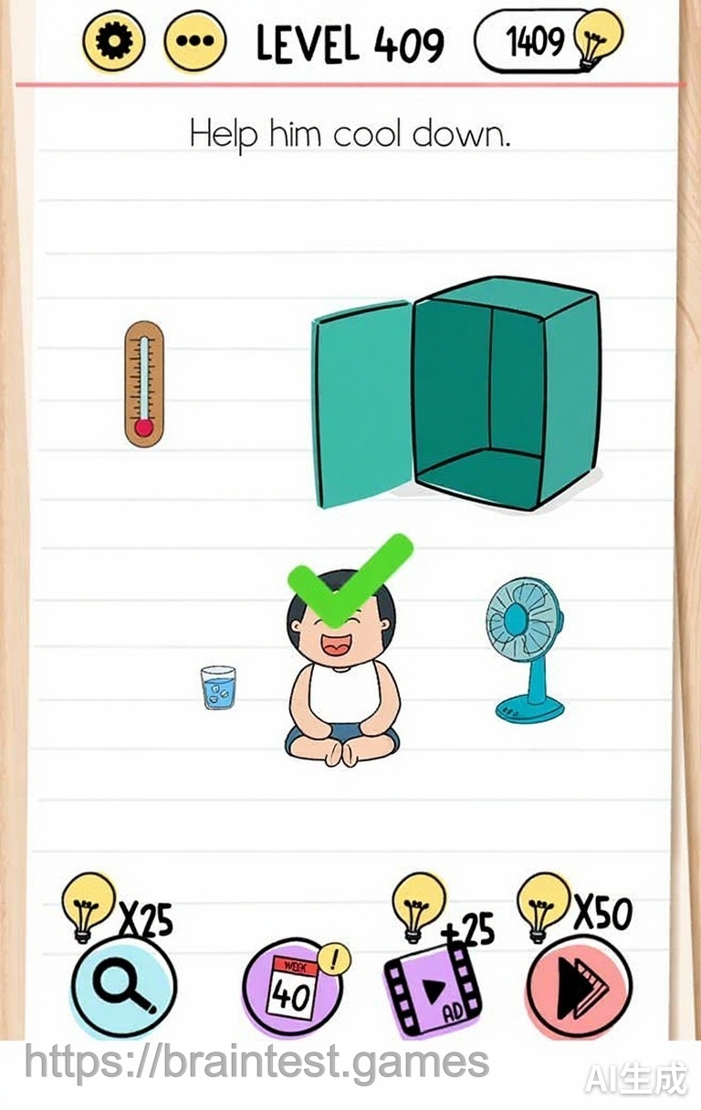 Brain Test Level 409 - Step 1