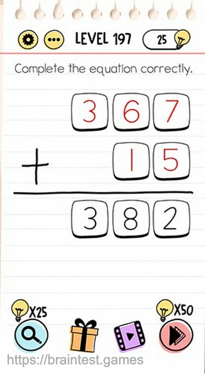 Brain Test Level 197 - Step 2