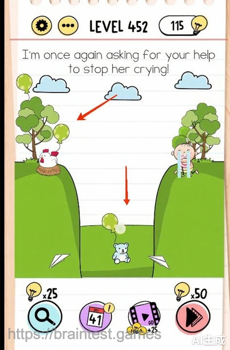 Brain Test Level 452 - Step 1