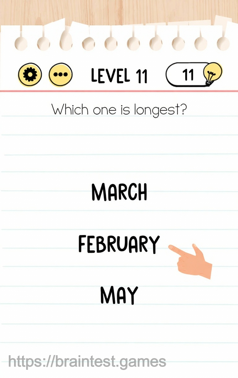 Brain Test Level 11 - Step 1