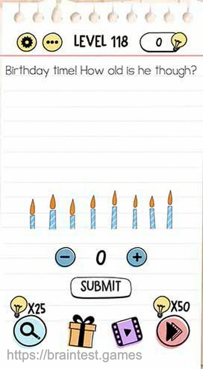 Brain Test Level 118 - Step 1