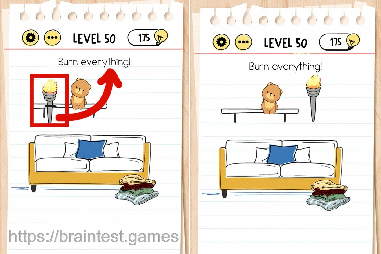 Brain Test Level 50 - Step 1