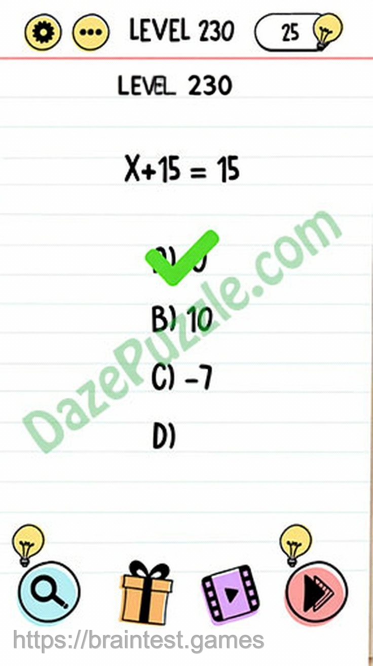 Brain Test Level 230 - Step 1