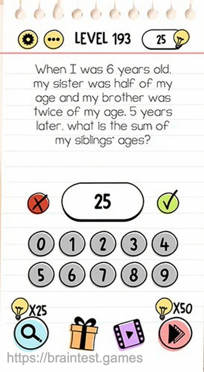 Brain Test Level 193 - Step 2