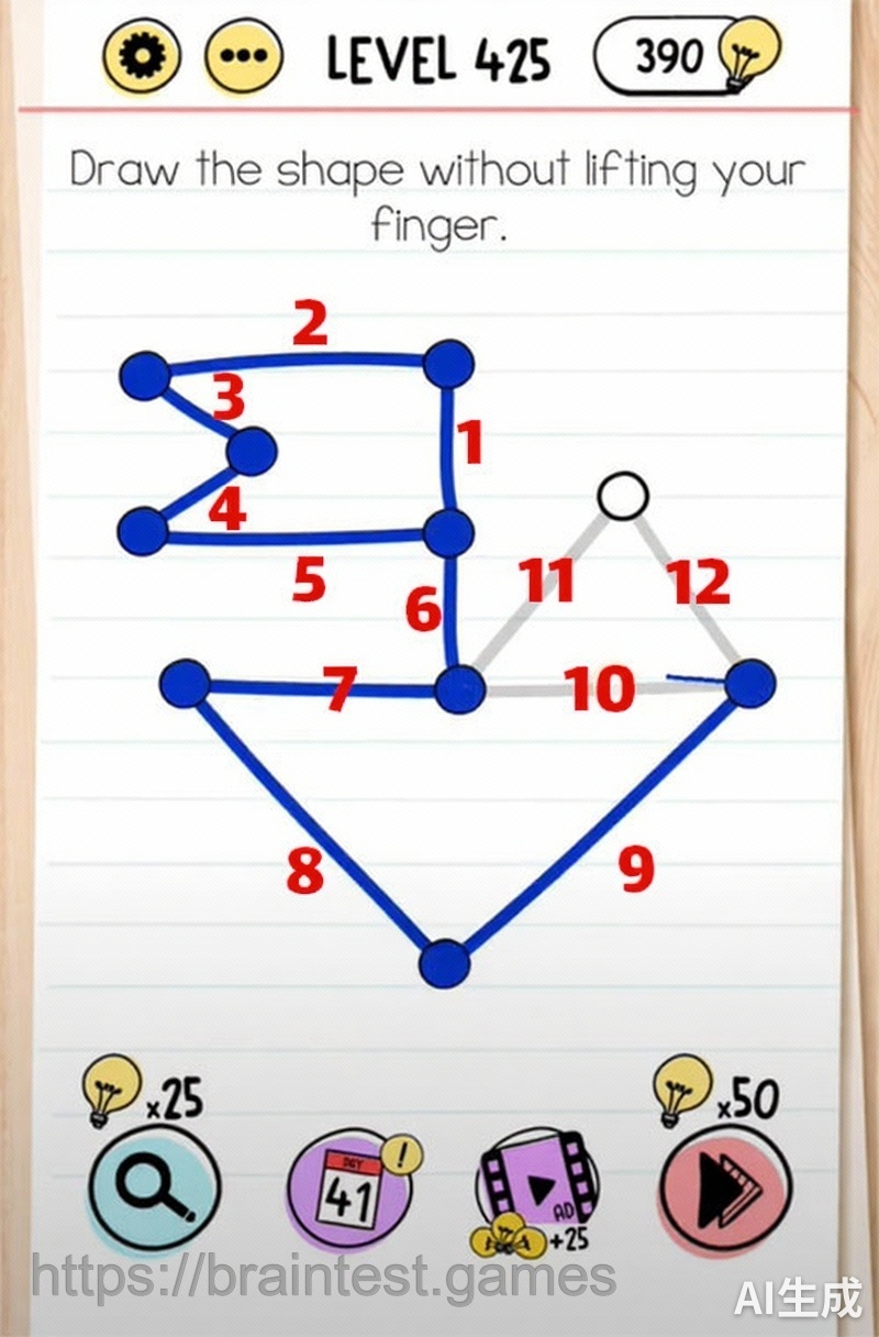 Brain Test Level 425 - Step 1