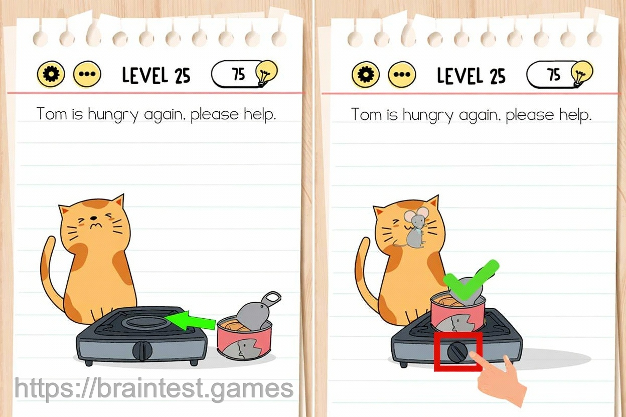 Brain Test Level 25 - Step 1
