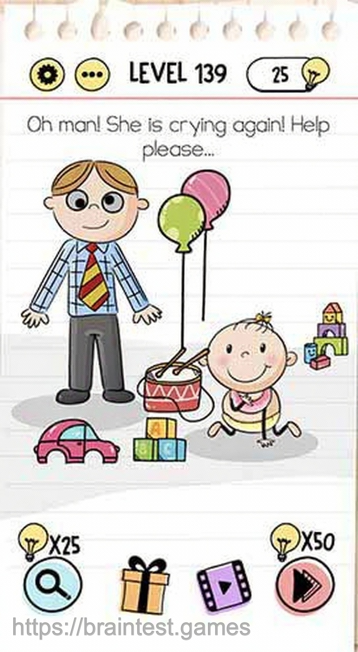 Brain Test Level 139 - Step 2