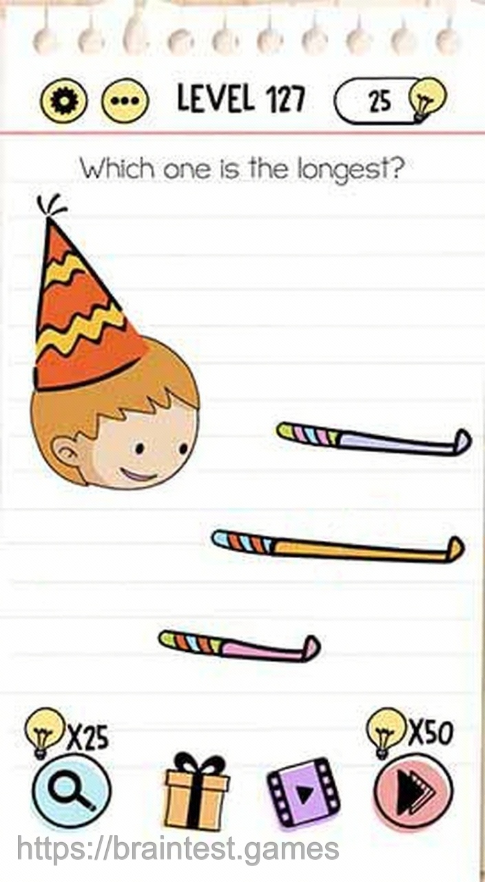 Brain Test Level 127 - Step 2