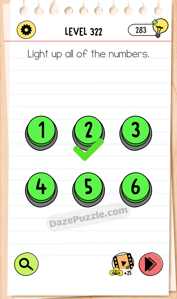 Brain Test Level 322 - Step 1