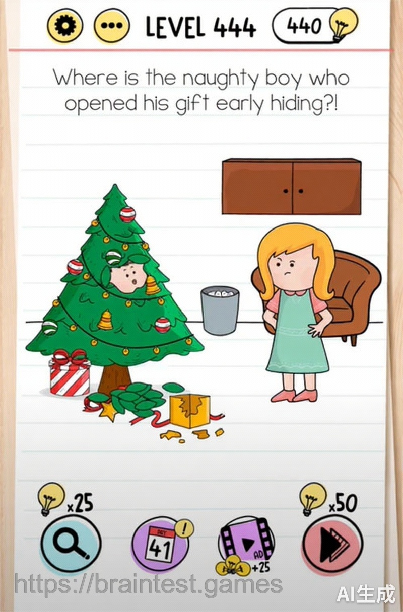 Brain Test Level 444 - Step 1