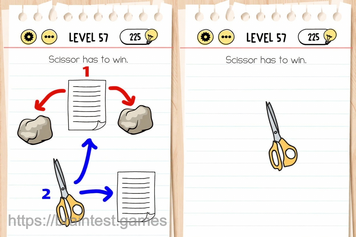 Brain Test Level 57 - Step 1