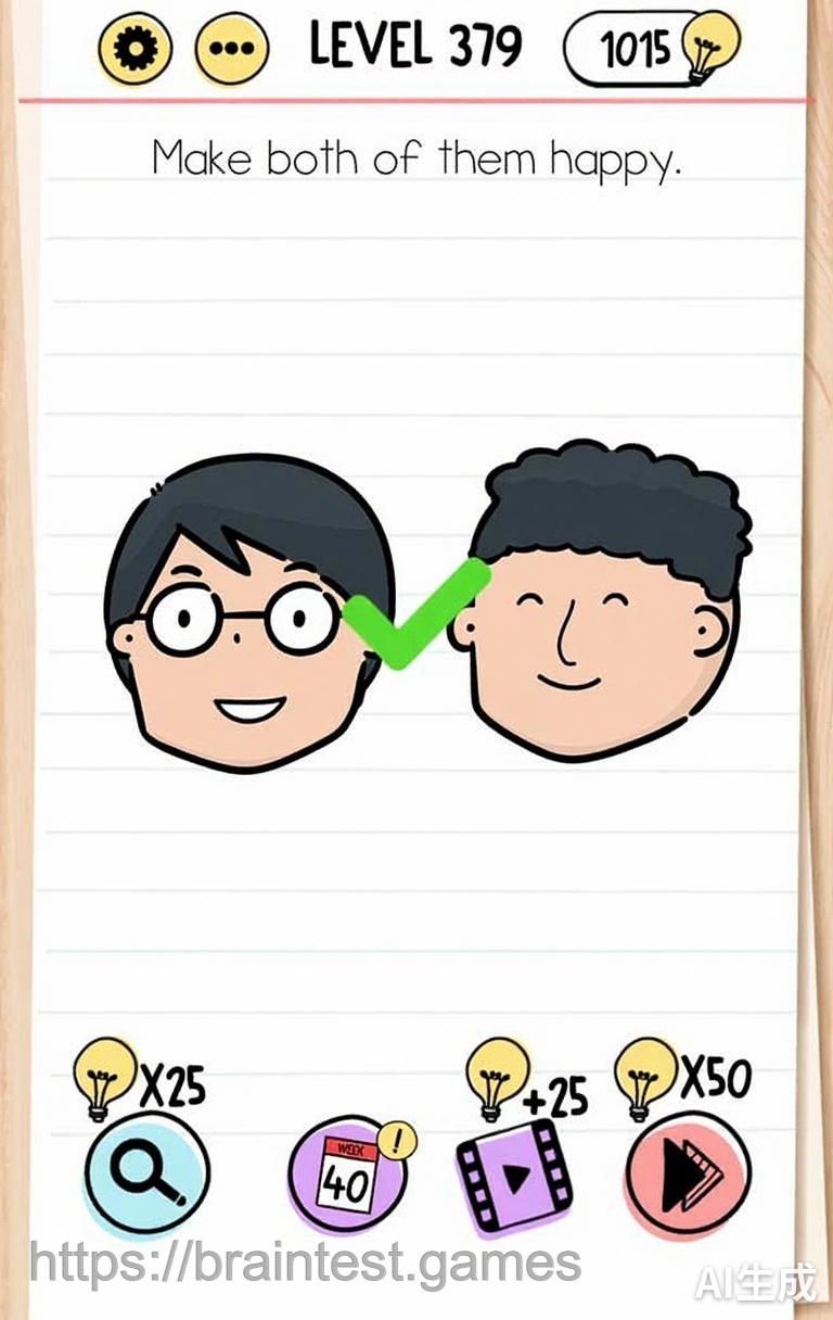 Brain Test Level 379 - Step 1