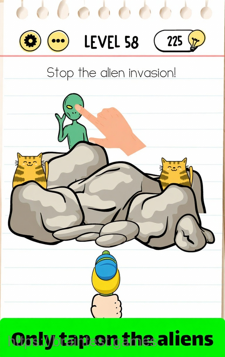 Brain Test Level 58 - Step 1