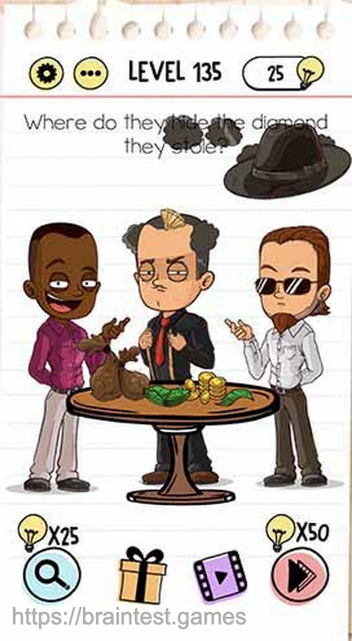 Brain Test Level 135 - Step 2