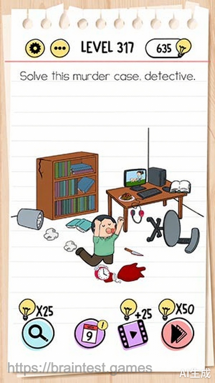 Brain Test Level 317 - Step 1