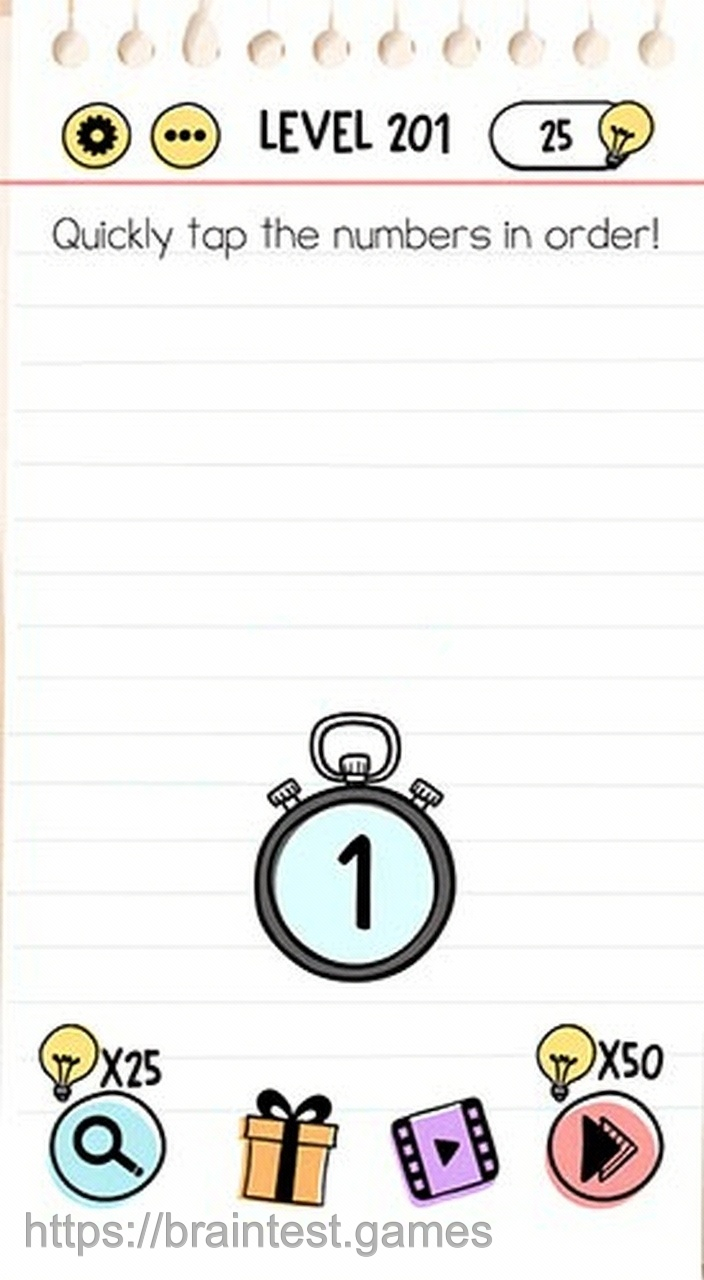 Brain Test Level 201 - Step 2