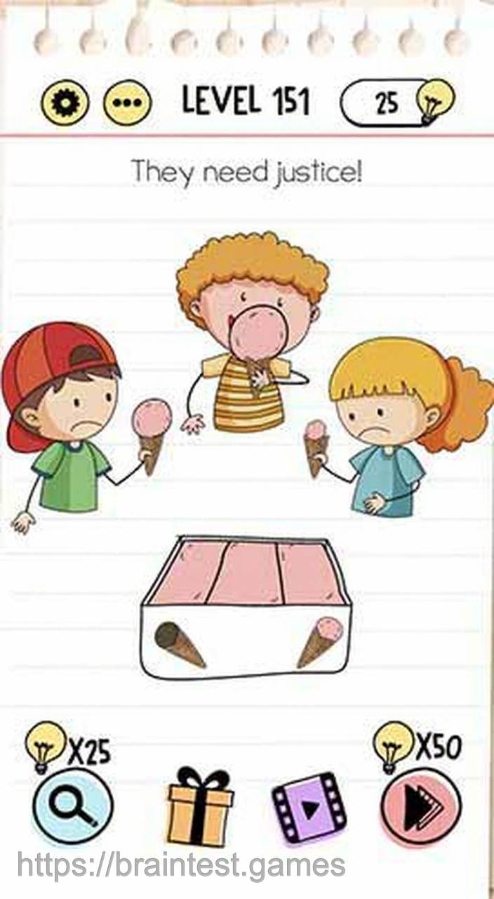 Brain Test Level 151 - Step 1