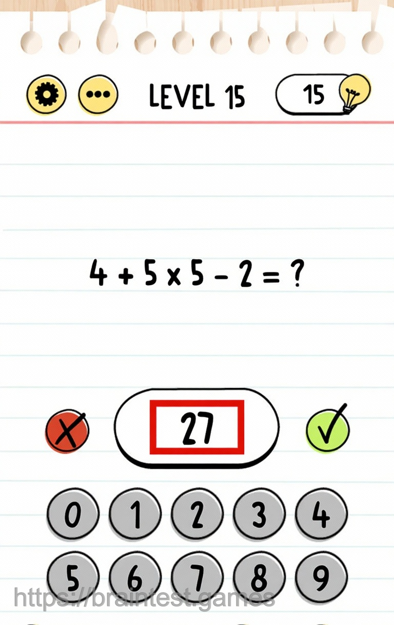 Brain Test Level 15 - Step 1