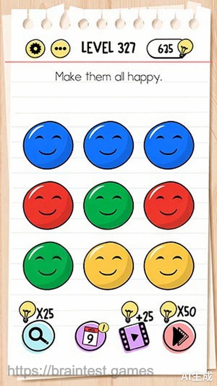 Brain Test Level 327 - Step 1