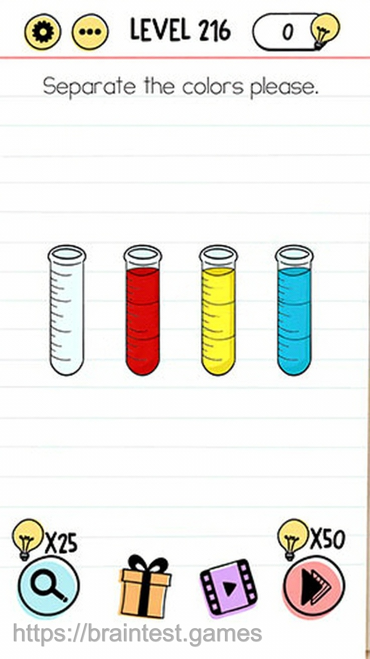 Brain Test Level 216 - Step 1