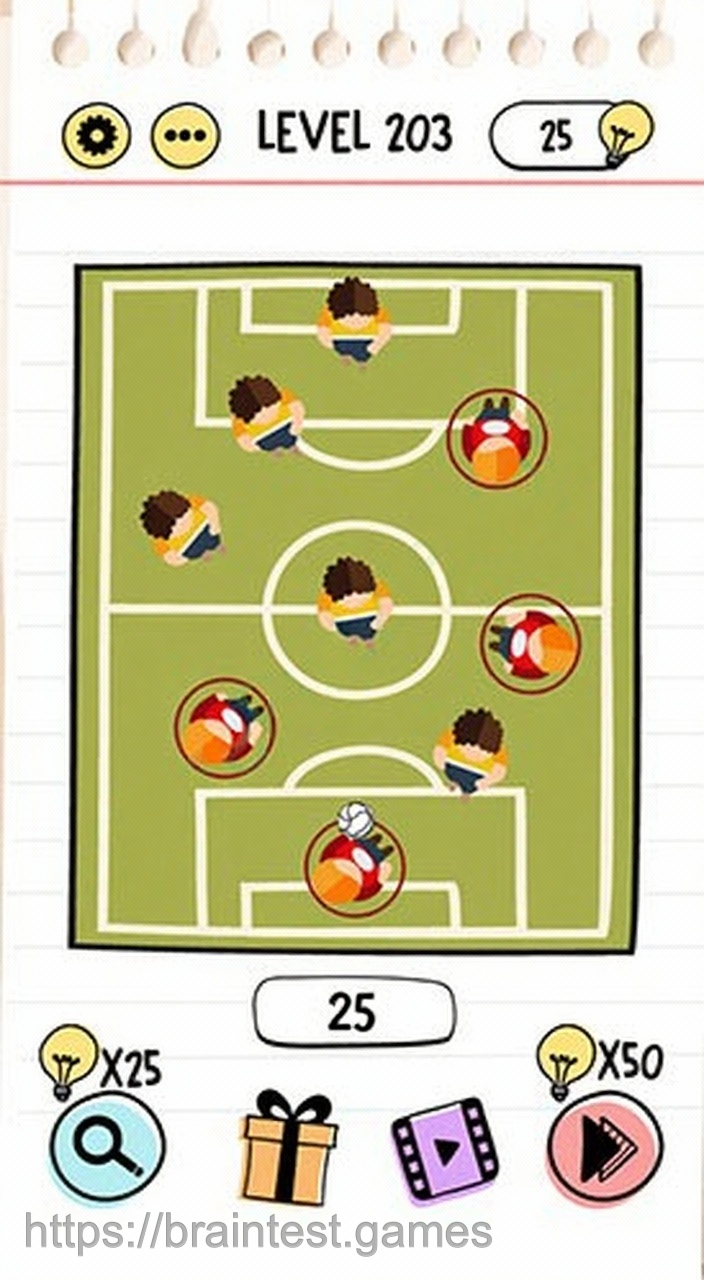 Brain Test Level 203 - Step 1