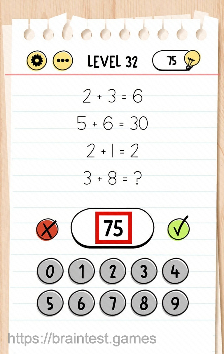 Brain Test Level 32 - Step 1
