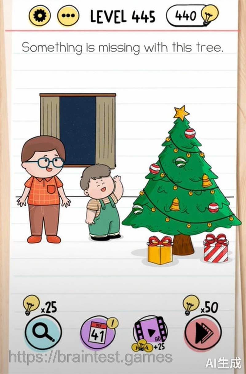 Brain Test Level 445 - Step 1